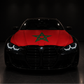 MARRUECOS - BANDERA DE CAPÓ ELÁSTICA