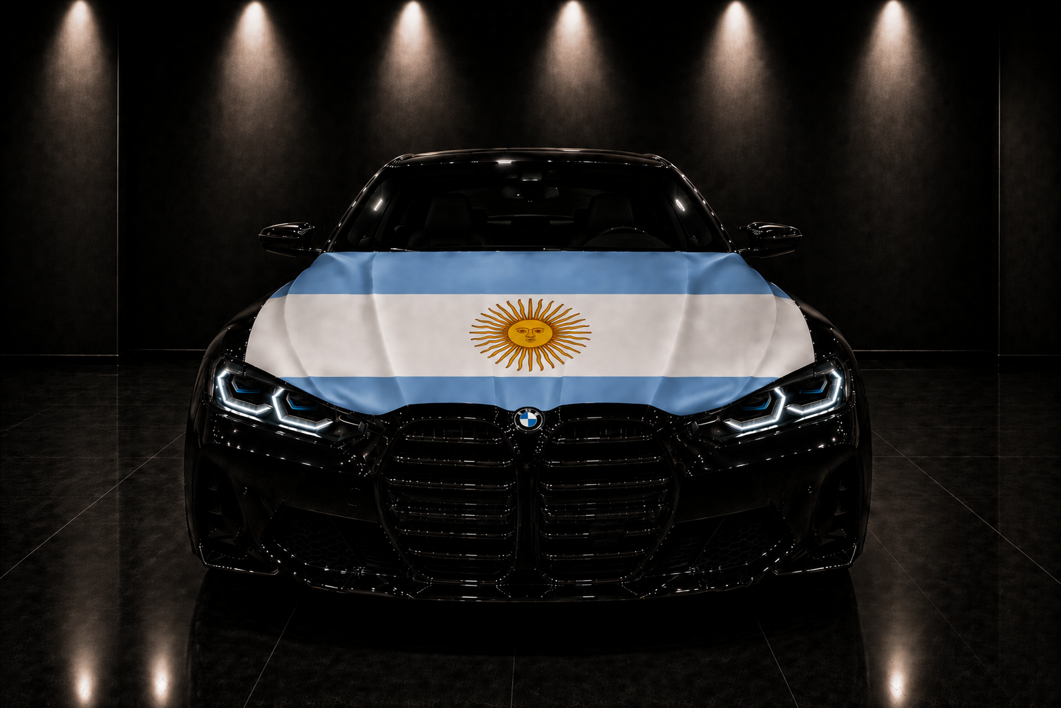 ARGENTINA - BANDERA DE CAPÓ ELÁSTICA