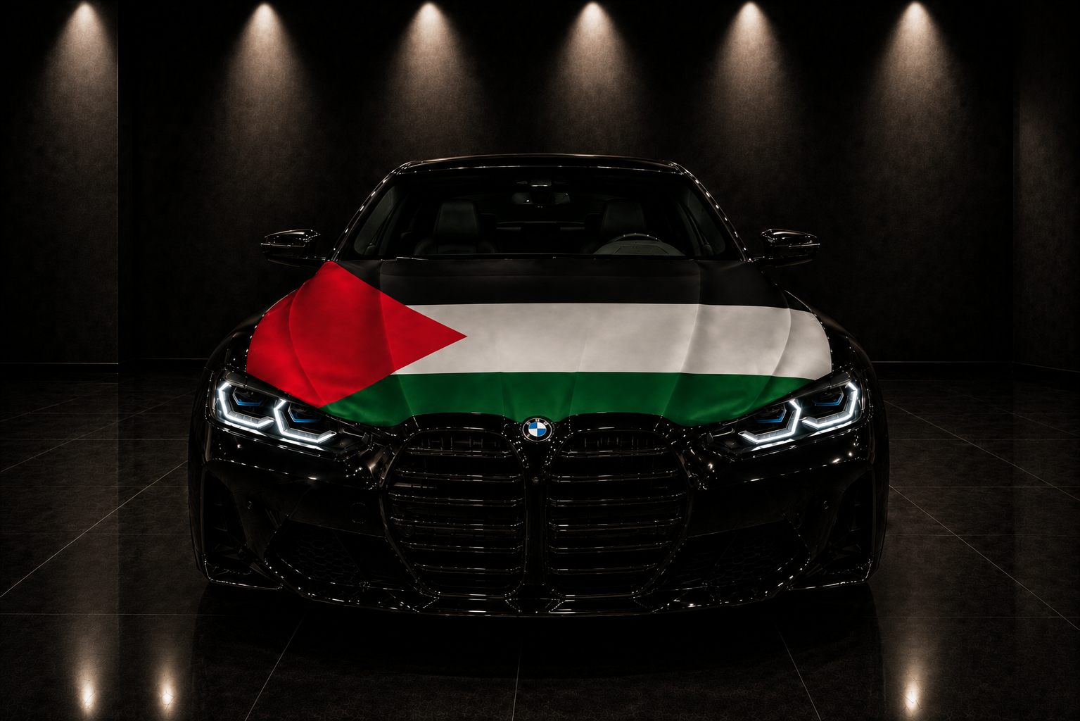 PALESTINA - BANDERA DE CAPÓ ELÁSTICA