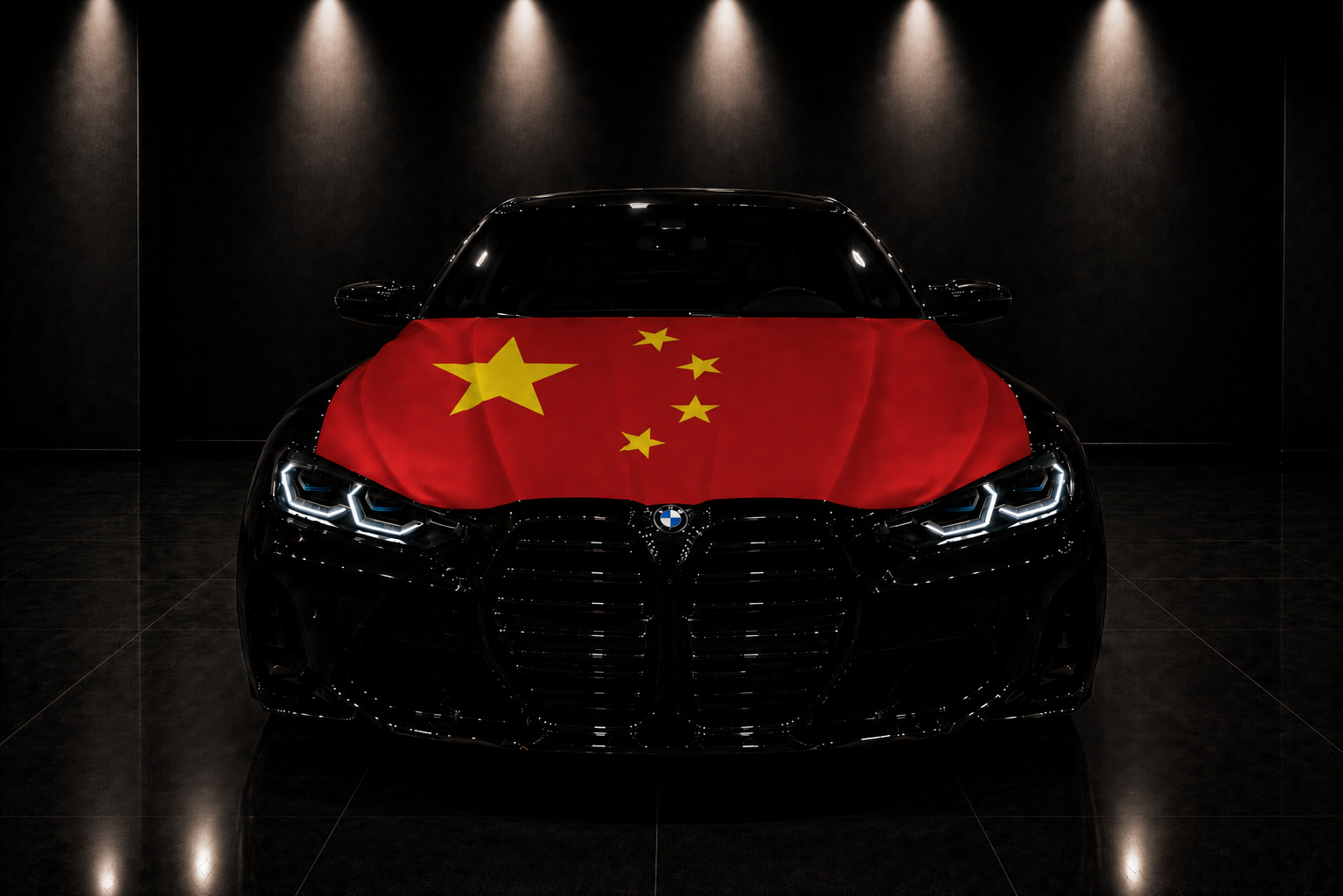 CHINA - BANDERA DE CAPÓ ELÁSTICA