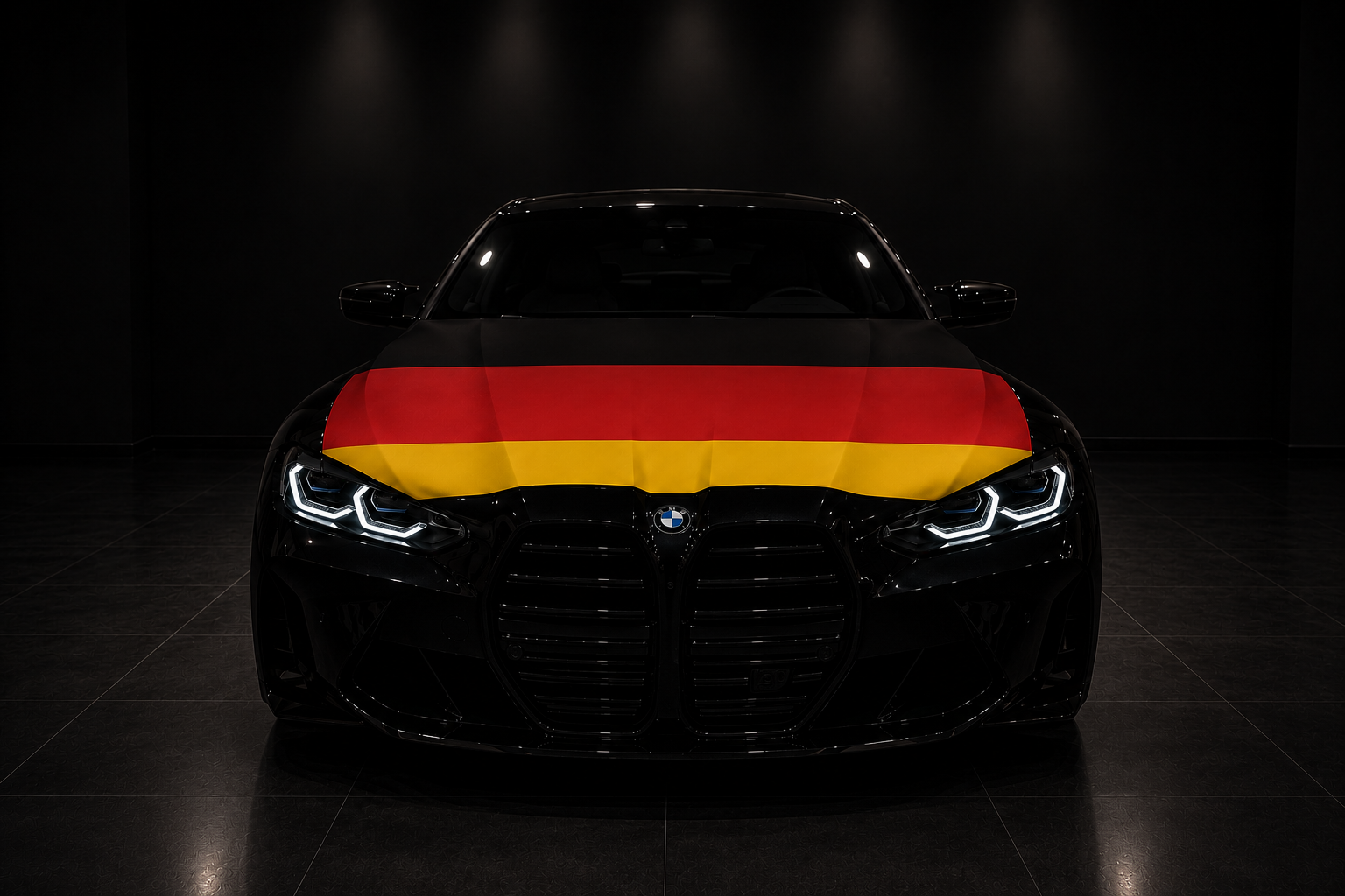 ALEMANIA - BANDERA DE CAPÓ ELÁSTICA