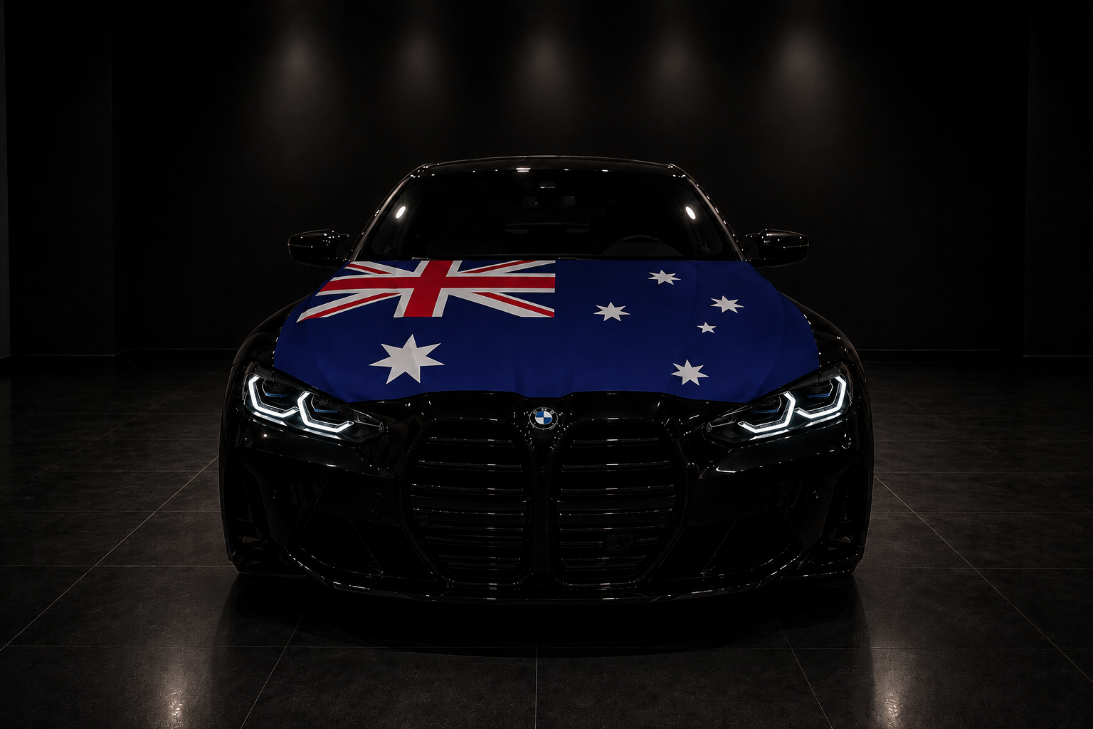 AUSTRALIA - BANDERA DE CAPÓ ELÁSTICA