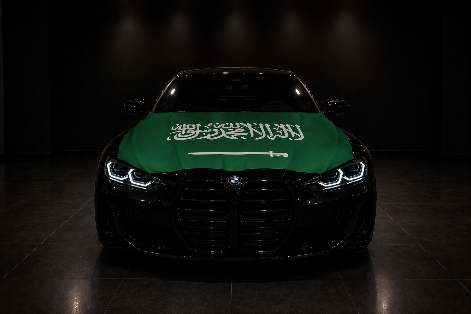 ARABIA SAUDÍ - BANDERA DE CAPÓ ELÁSTICA