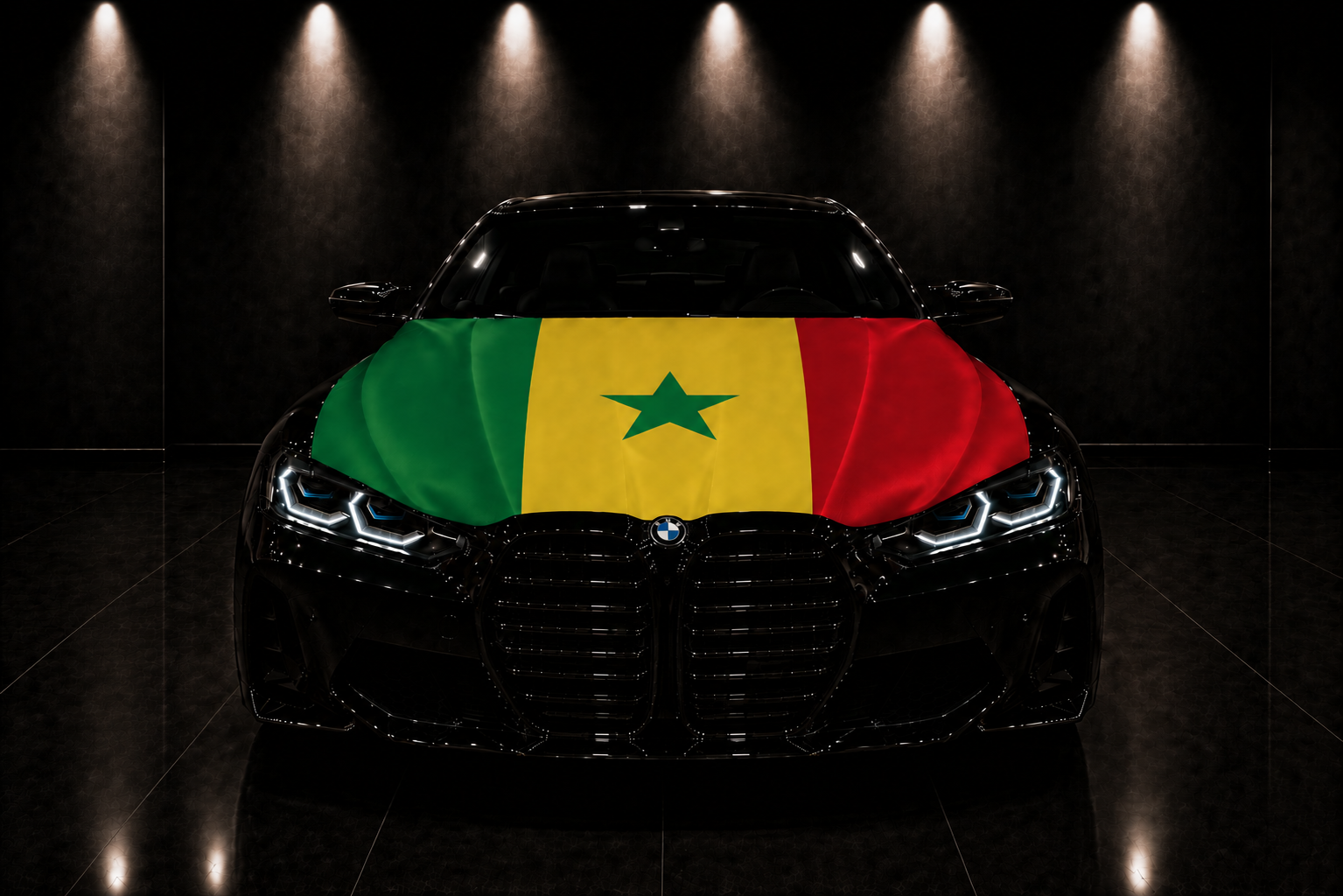 SENEGAL - BANDERA DE CAPÓ ELÁSTICA