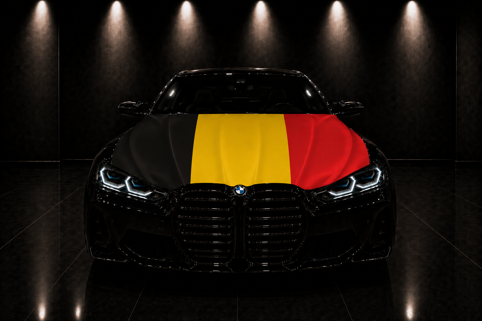 BÉLGICA - BANDERA DE CAPÓ ELÁSTICA