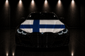 FINLANDIA - BANDERA DE CAPÓ ELÁSTICA