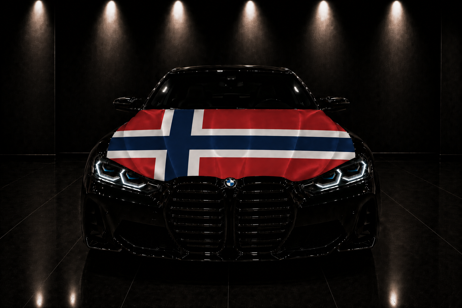 NORUEGA - BANDERA DE CAPÓ ELÁSTICA